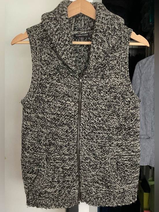 Eileen Fisher Jackets & Blazers - Eileen Fisher Wool Blend Sweater Vest